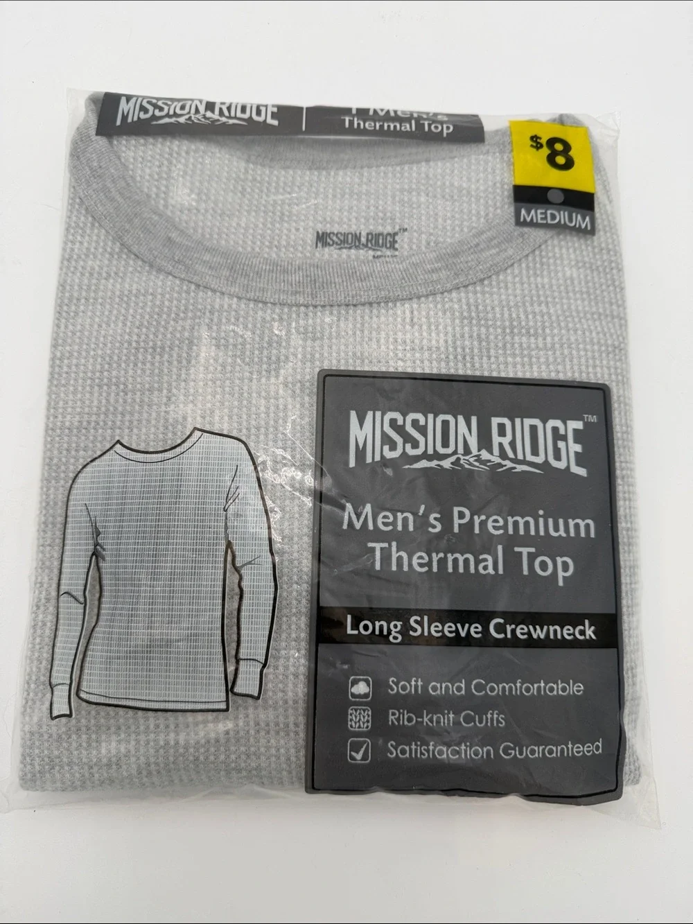 Men’s Premium Thermal Top - Gray Medium